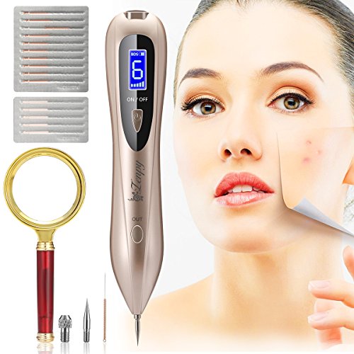 Zenpy Mole Removal Pen with 3.2 in 10X Handheld Magnifier 6 Strength ...