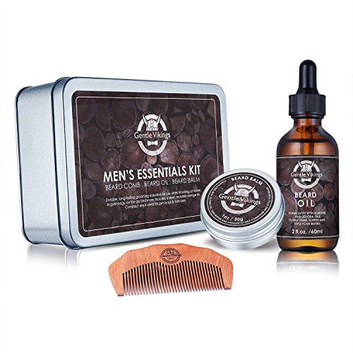 Beard Grooming & Trimming Kit for Men CareGentle Vikings Beard Oil and
