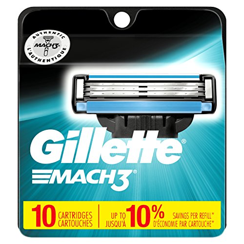 Gillette Mach3 Men’s Razor Blades, 10 Blade Refills