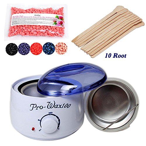 Waxing Kit Electric Wax Warmer with Hard Wax Beans and 10PCs Wax
