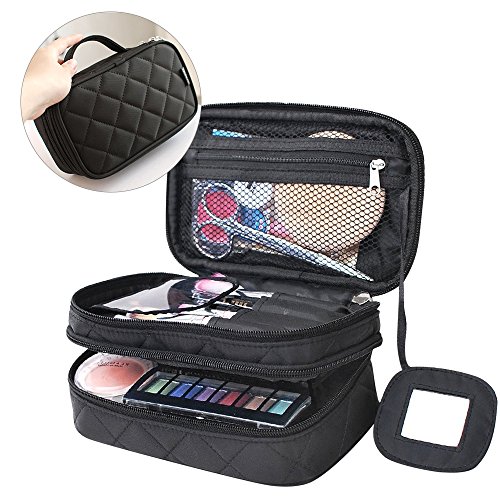 MONSTINA Black Multifunctional 2 Layer Washing Bag Beauty Kit Organizer ...