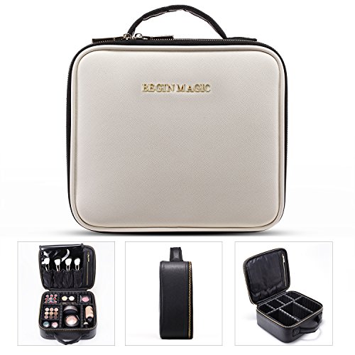 BEGIN MAGIC Mini Makeup Train Case/Portable makeup bag/Small Cosmetic ...