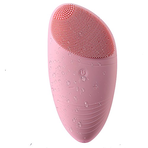 Sonic Facial Cleansing Brush Silicone Sonic Vibrating Waterproof Facial Massager Scrubber