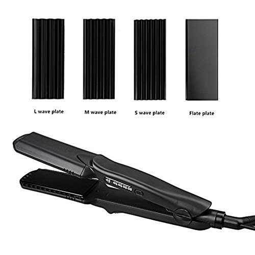 Flat Iron,Culwad 4 in 1 Interchangeable Plates Hair Straightener and