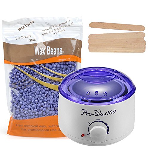 Hot Wax Warmer, Portable Electric Wax Warmer Kit, Waxing Heater with 10