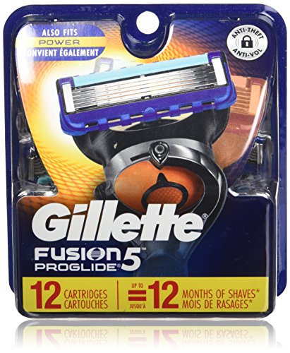 Gillette Fusion ProGlide Manual Men's Razor Blade Refills, 12 Count ...