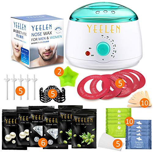 Yeelen Waxing Kit 300g Wax Beans + 100g Nose Wax Wax Warmer Hair