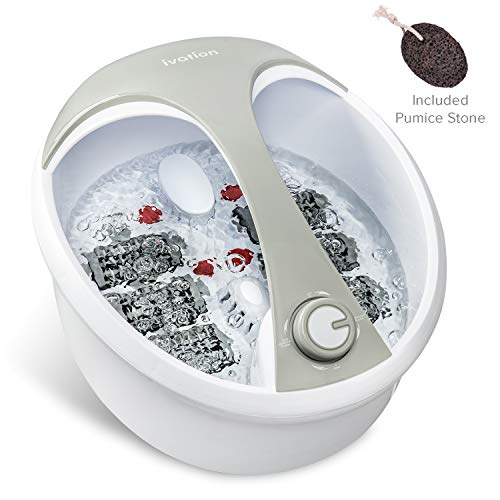 Ivation Foot Spa Massager Heated Bath, Manual Massage Rollers