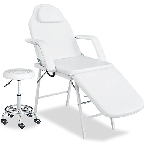 Mearx Adjustable Massage Table Chair, Professional Beauty Spa Equipment