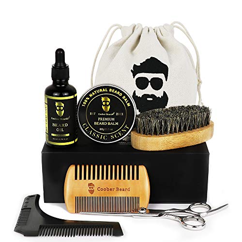 Beard Care Kit for Men Ultimate Beard Grooming Kit includes Beard Unscented Beard Oil,Men's