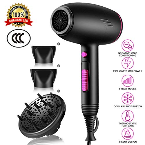 Professional Hair Dryer Ionic Conditioning Powerful Home Hairdryer