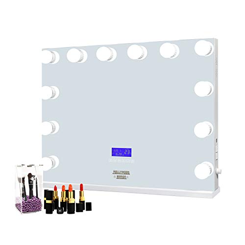 Lighted Makeup Mirror, WAYKING Makeup Vanity Mirror with Bluetooth Speaker & Touch Switch