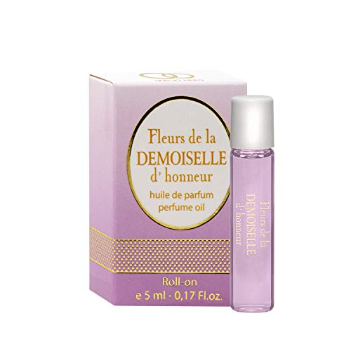 Fleurs De La Demoiselle D’Honneur Perfume Oil for Women – 0,17 oz., Miniature Fragrance Rollerball, Best Wedding Gift for Her