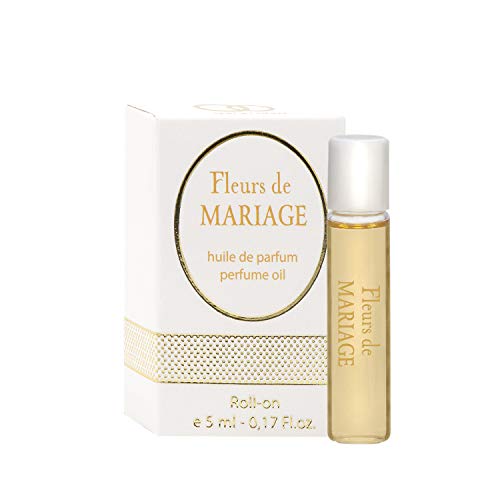 Fleurs De Mariage Huile De Parfum(Perfume) Oil for Women(HDP) – 0,17oz, Miniature Fragrance Rollerball, Best Wedding Gift for Her